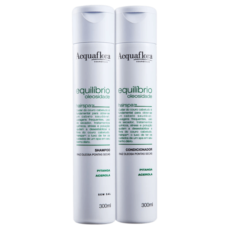 Acquaflora Equilíbrio Oleosidade Raiz Oleosa Pontas Secas Duo Kit (2 Produtos)