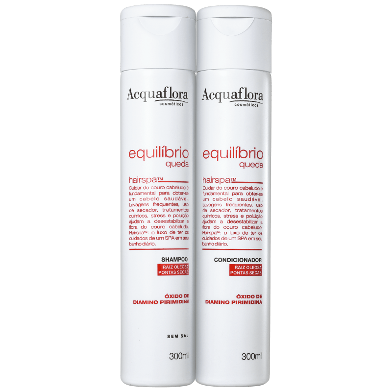 Acquaflora Equilíbrio Queda Raiz Oleosa Pontas Secas Duo Kit (2 Produtos)