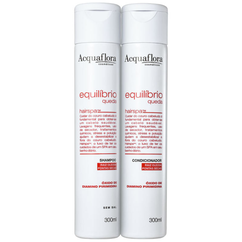 Acquaflora Equilíbrio Queda Raiz Oleosa Pontas Secas Duo Kit (2 Produtos)