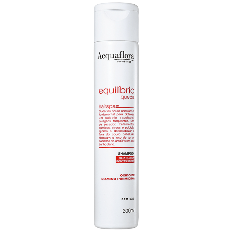 Acquaflora Equilíbrio Queda Raiz Oleosa Pontas Secas - Shampoo 300ml