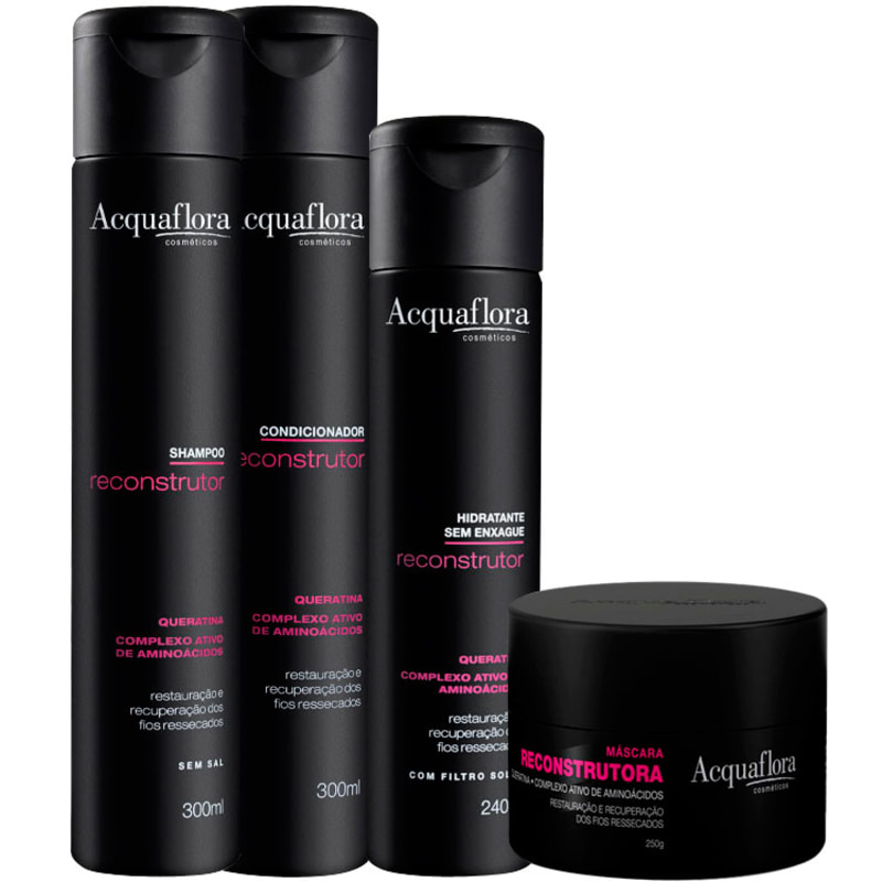 Acquaflora Reconstrutor Kit Completo (4 Produtos)