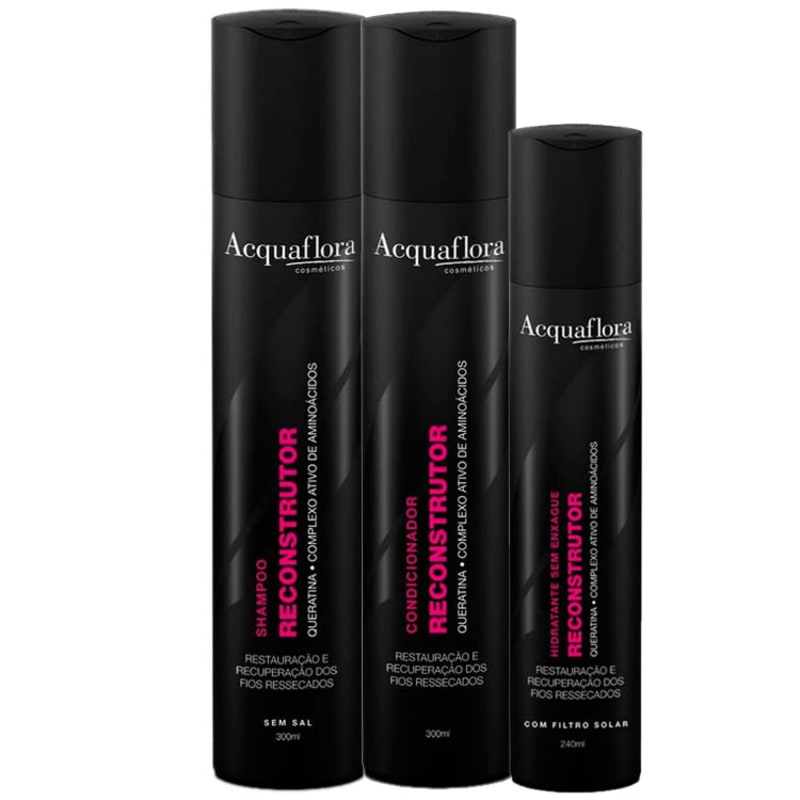 Acquaflora Reconstrutor Leave-In Kit (3 Produtos)