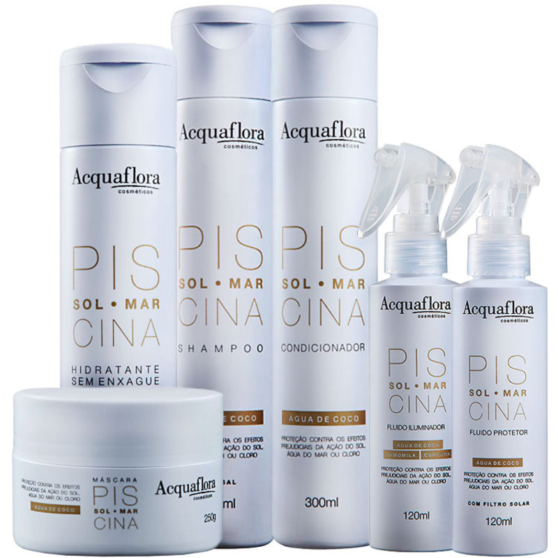 Acquaflora Sol Mar Piscina Full Kit (6 Produtos)