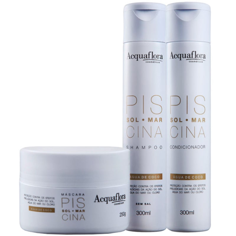 Acquaflora Sol Mar Piscina Kit de Tratamento (3 Produtos)