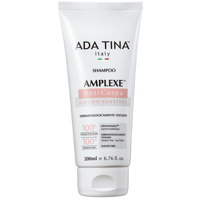 Ada Tina Amplexe Anticaspa Couro Sensível - Shampoo 200ml