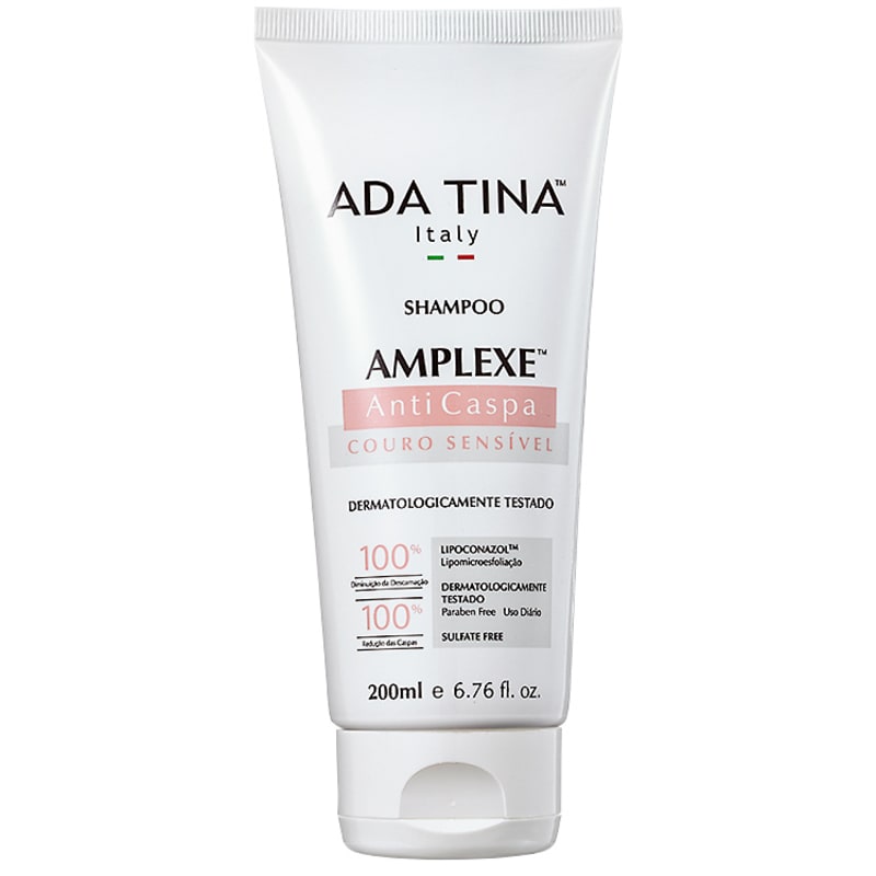 Ada Tina Amplexe Anticaspa Couro Sensível - Shampoo 200ml