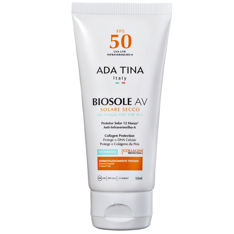 Ada Tina Biosole AV FPS 50 - Protetor Solar Facial 50g