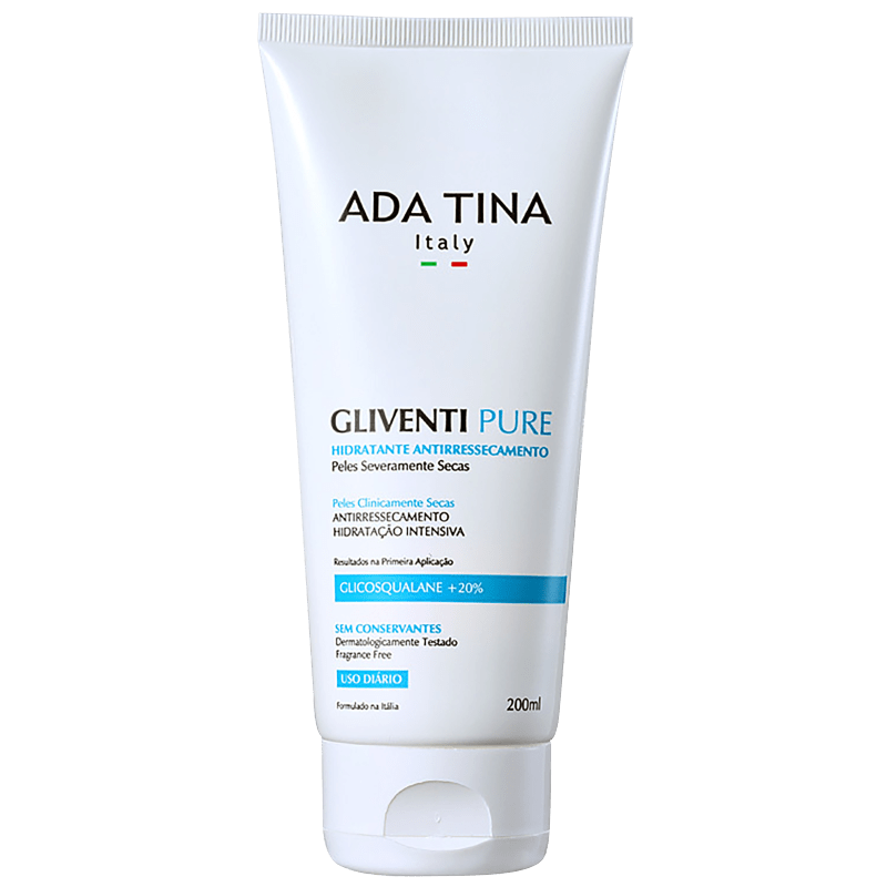 Ada Tina Gliventi Pure - Creme Hidratante Antirressecamento 200ml