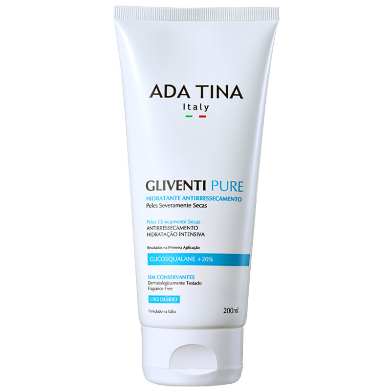 Ada Tina Gliventi Pure - Hidratante Antirressecamento 200ml