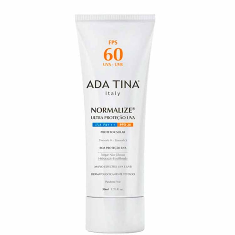 Ada Tina Normalize FPS 60 - Protetor Solar Facial 50ml