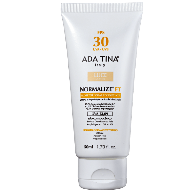 Ada Tina Normalize Ft Luce Cor 10 FPS 30 - Protetor Solar com Cor 50ml