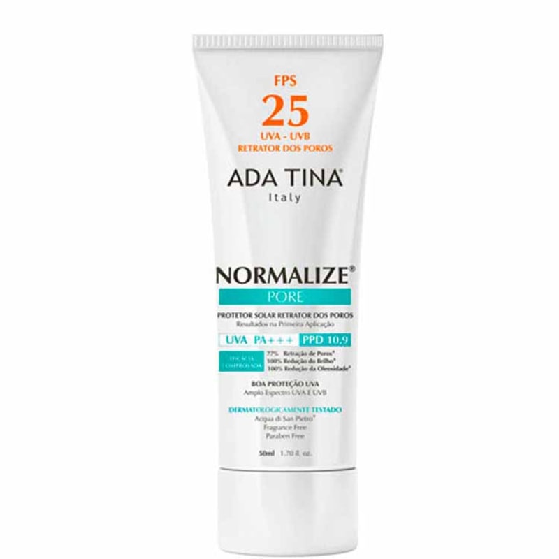 Ada Tina Normalize Pore FPS 25 - Protetor Solar Facial 50ml