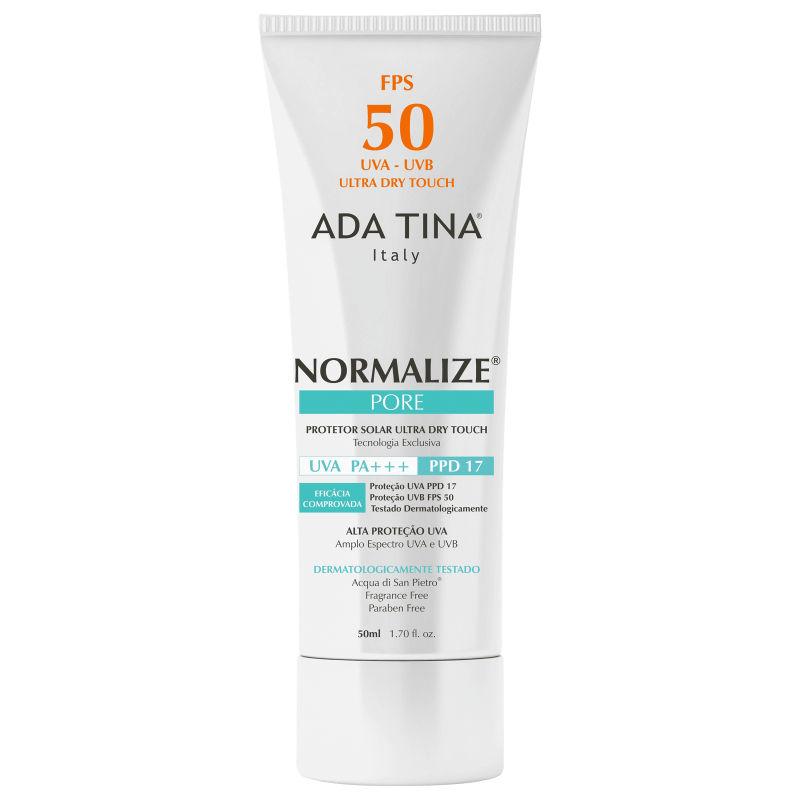 Ada Tina Normalize Pore FPS 50 - Protetor Solar Facial 50ml
