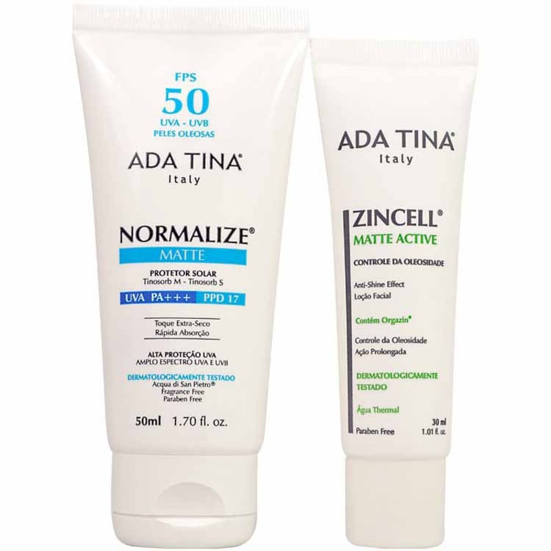 Ada Tina Normalize Zincell Sensive Kit (2 Produtos)