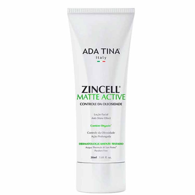 Ada Tina Zincell Matte Active - Loção Facial Matificante 30ml