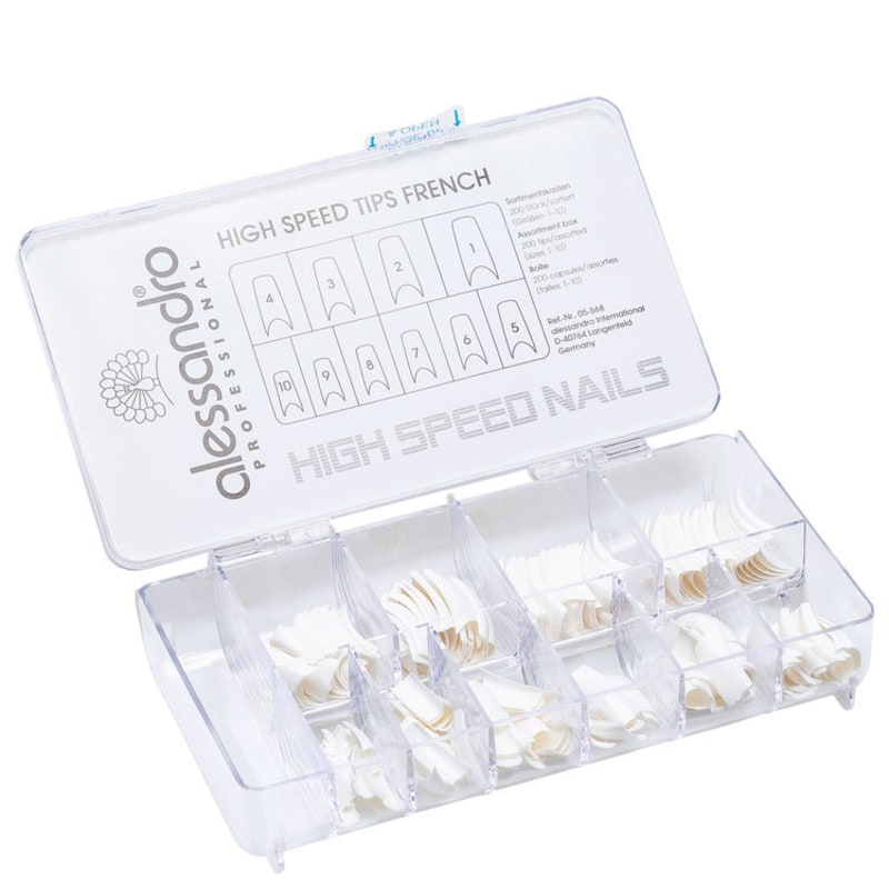Alessandro International High Speed Tips French - Unhas Postiças (200 unidades)