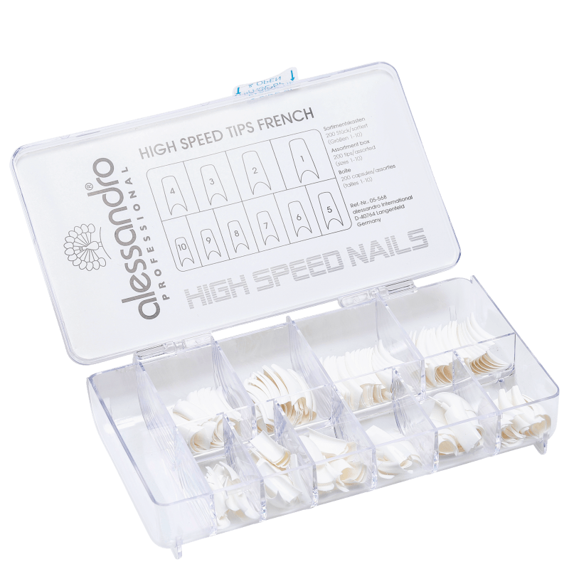 Alessandro International High Speed Tips French - Unhas Postiças (200 unidades)