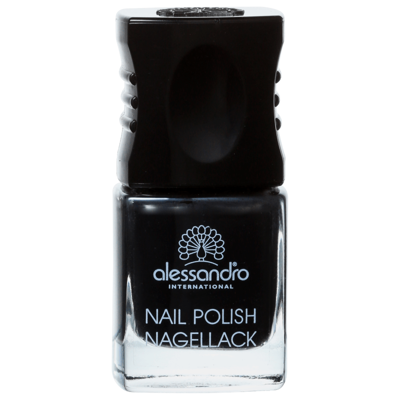 Alessandro International Nail Polish Midnight Black - Esmalte Cremoso 10ml
