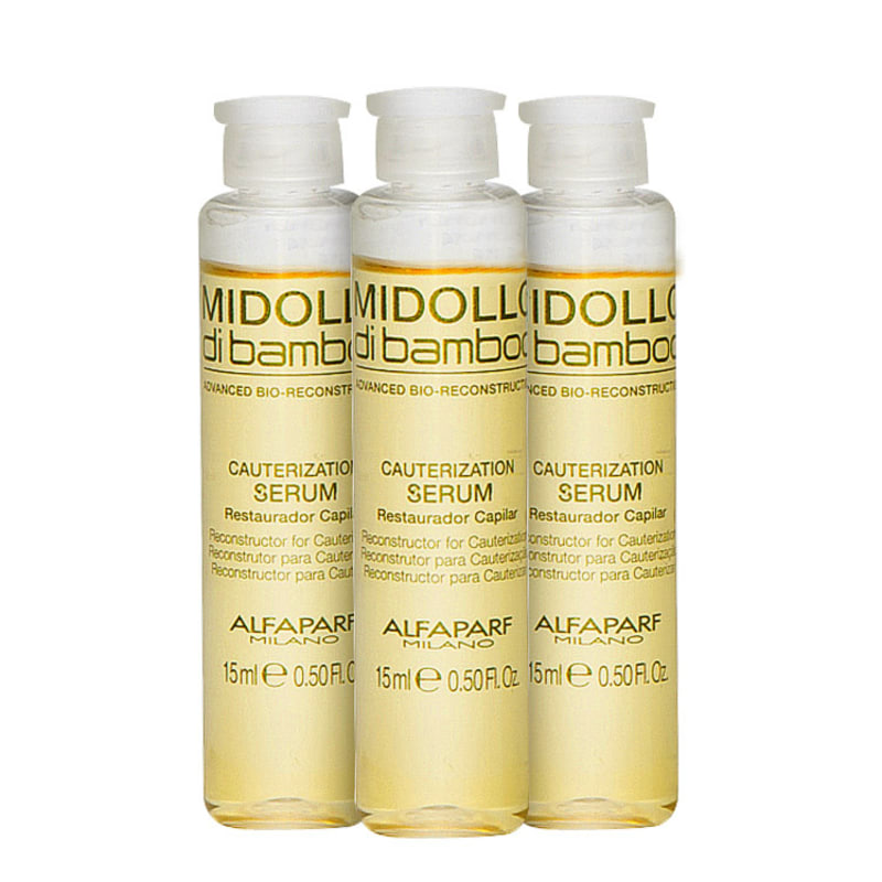 Alfaparf Midollo di Bamboo Cauterization - Serum 3x15ml