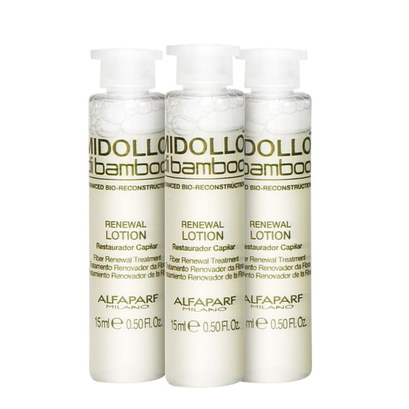 Alfaparf Midollo di Bamboo Renewal Lotion - Loção Restauradora - 3x15ml