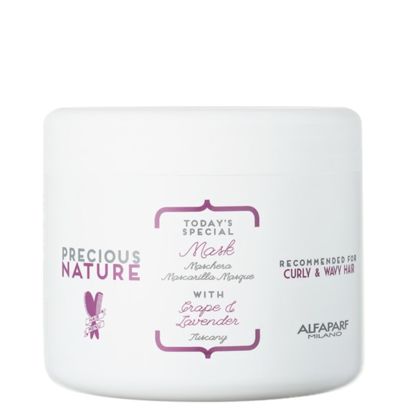 Alfaparf Precious Nature Grape & Lavender Mask - Máscara de Tratamento 500ml