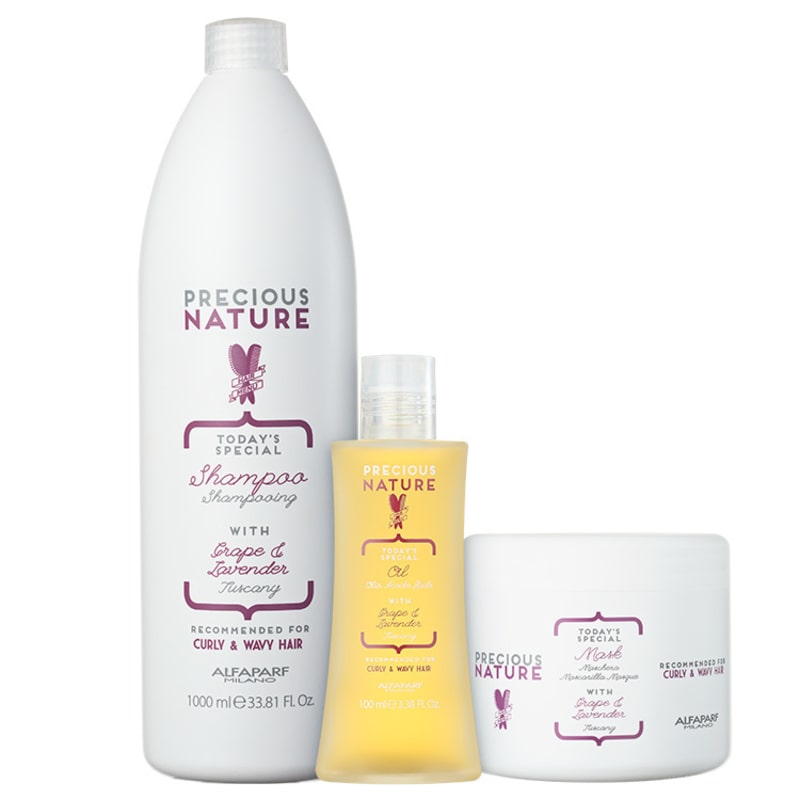 Alfaparf Precious Nature Grape & Lavender Salon Trio Kit (3 Produtos)