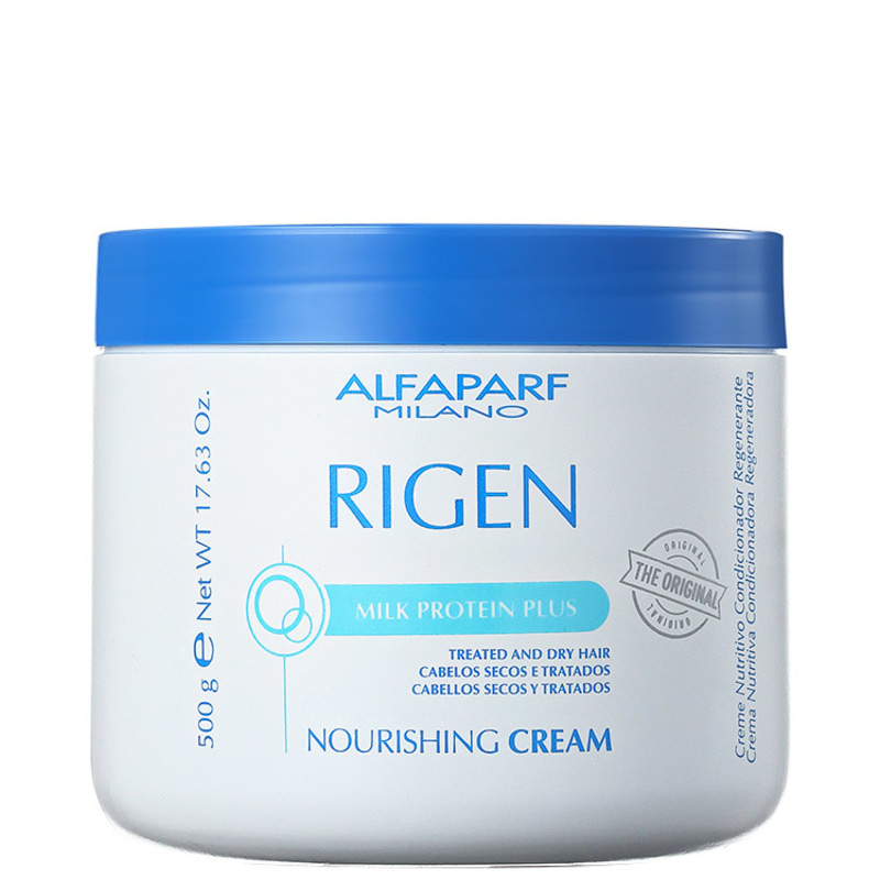 Alfaparf Rigen Milk Protein Plus Nourishing Cream - Máscara de Tratamento 500g