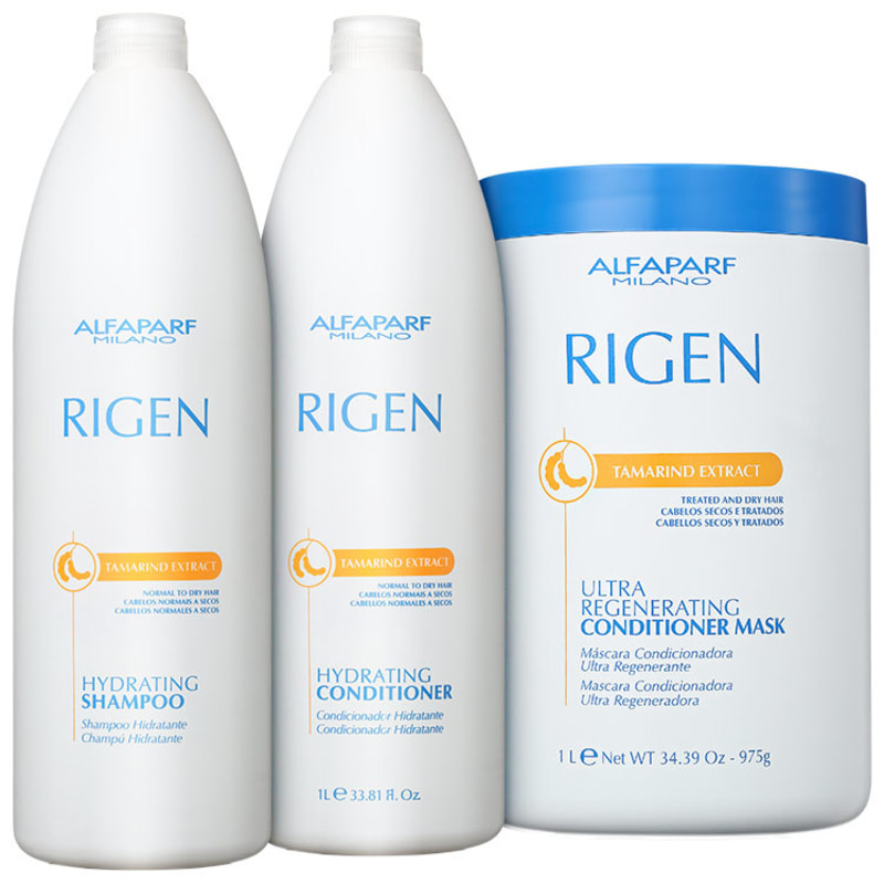 Alfaparf Rigen Tamarind Extract Ultra Regenerating Profissional Triplo Kit (3 Produtos)