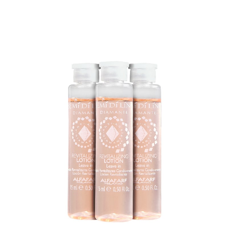 Alfaparf Semi di Lino Diamante Anti-Age Revitalizing Lotion - Ampola de Tratamento 3x15ml