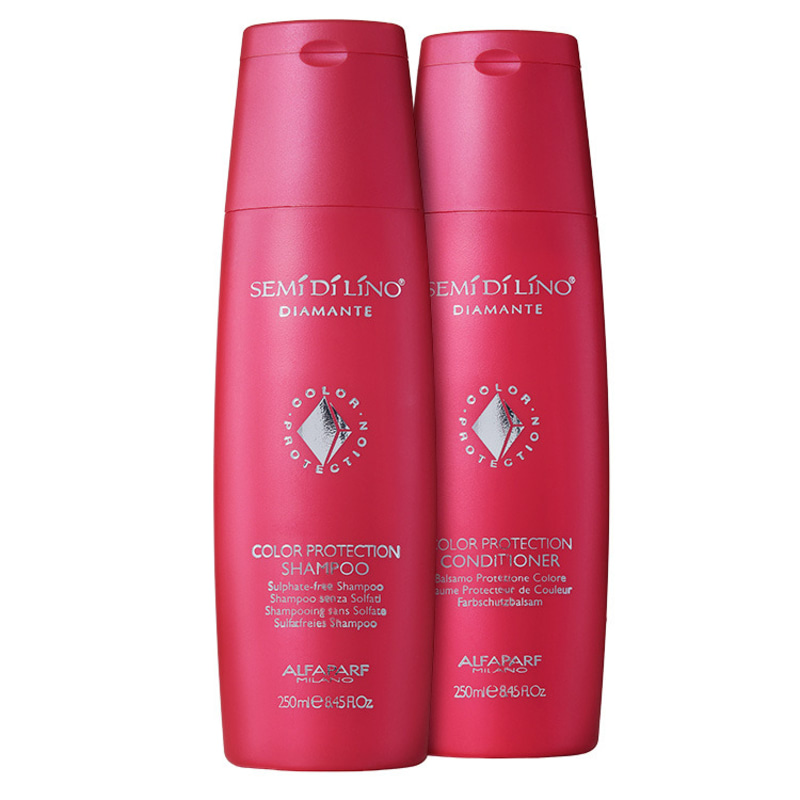 Alfaparf Semi di Lino Diamante Color Protection Duo Kit (2 Produtos)