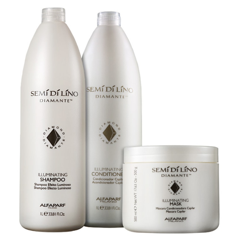Alfaparf Semi di Lino Diamante Intense Litro Kit (3 Produtos)