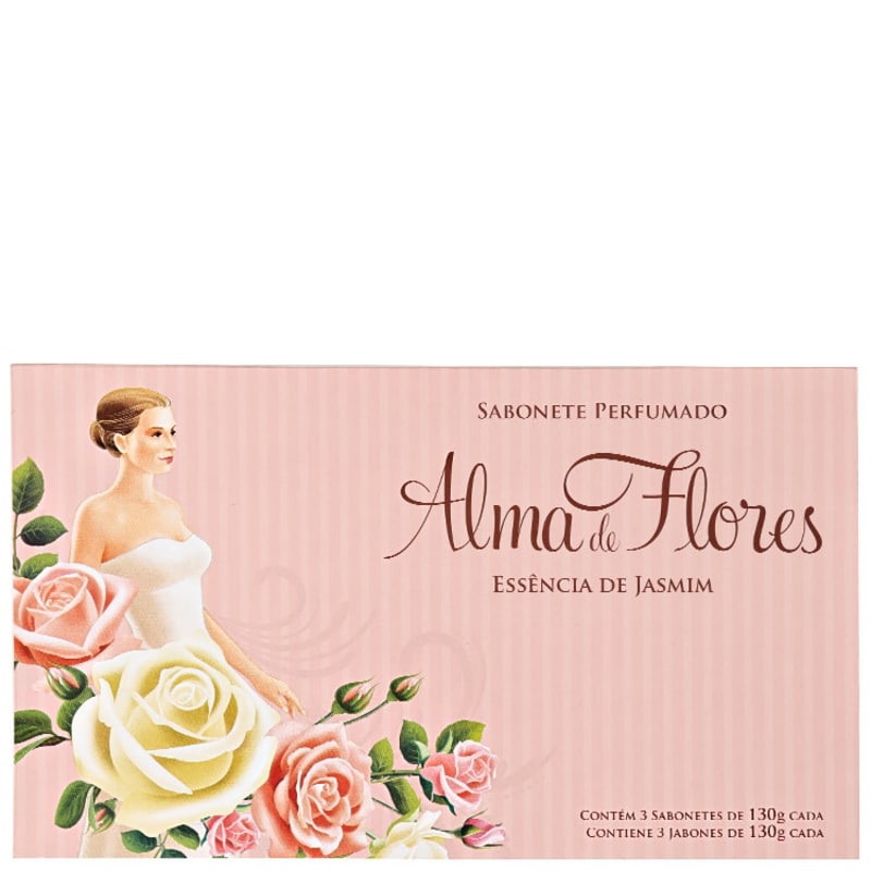 Kit Alma de Flores Essência de Jasmim - Sabonetes em Barra 3x130g
