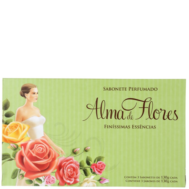 Kit Alma de Flores Finíssimas Essências - Sabonetes em Barra 3x130g