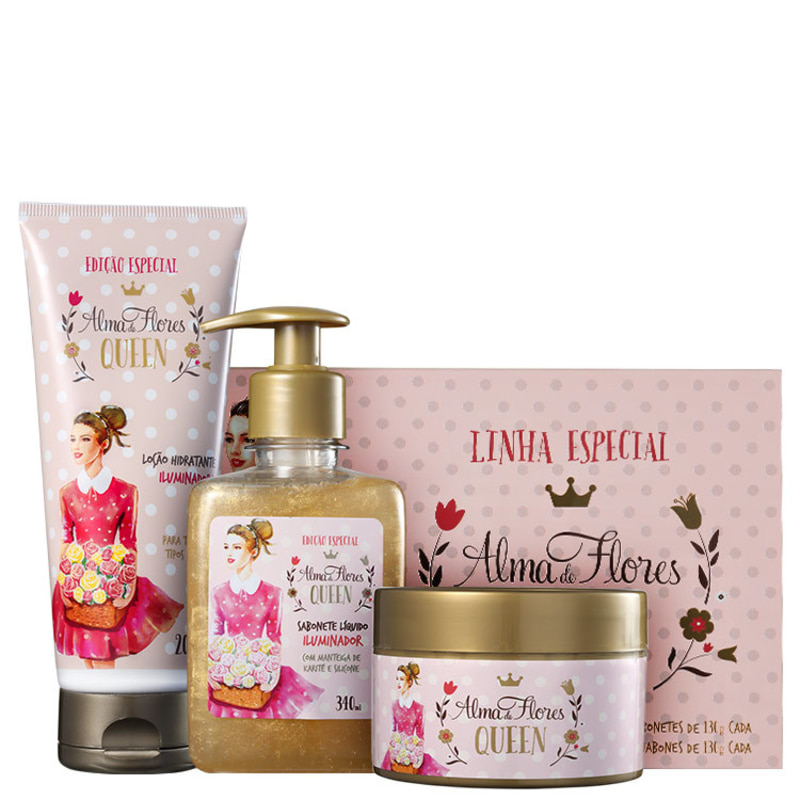 Kit Alma de Flores Queen Completo (4 produtos)