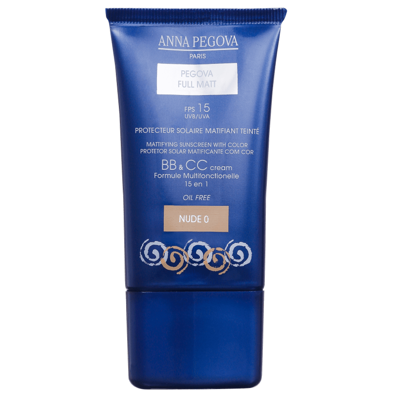 Anna Pegova Full Matt 15 em 1 N0 Nude - BB e CC Cream 30g