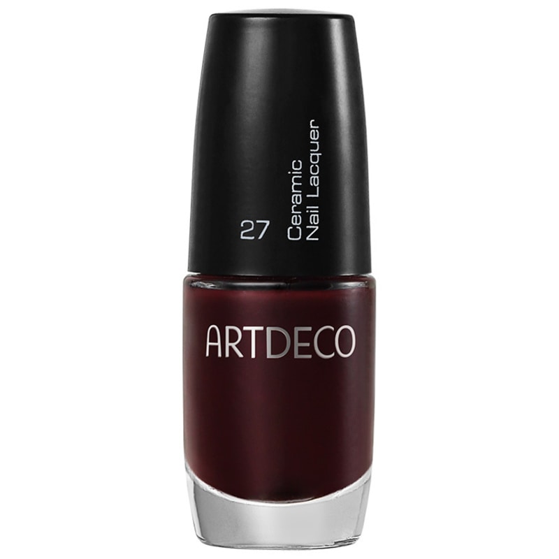 Artdeco Ceramic Nail Lacquer 27 Black Red - Esmalte Cremoso 6ml