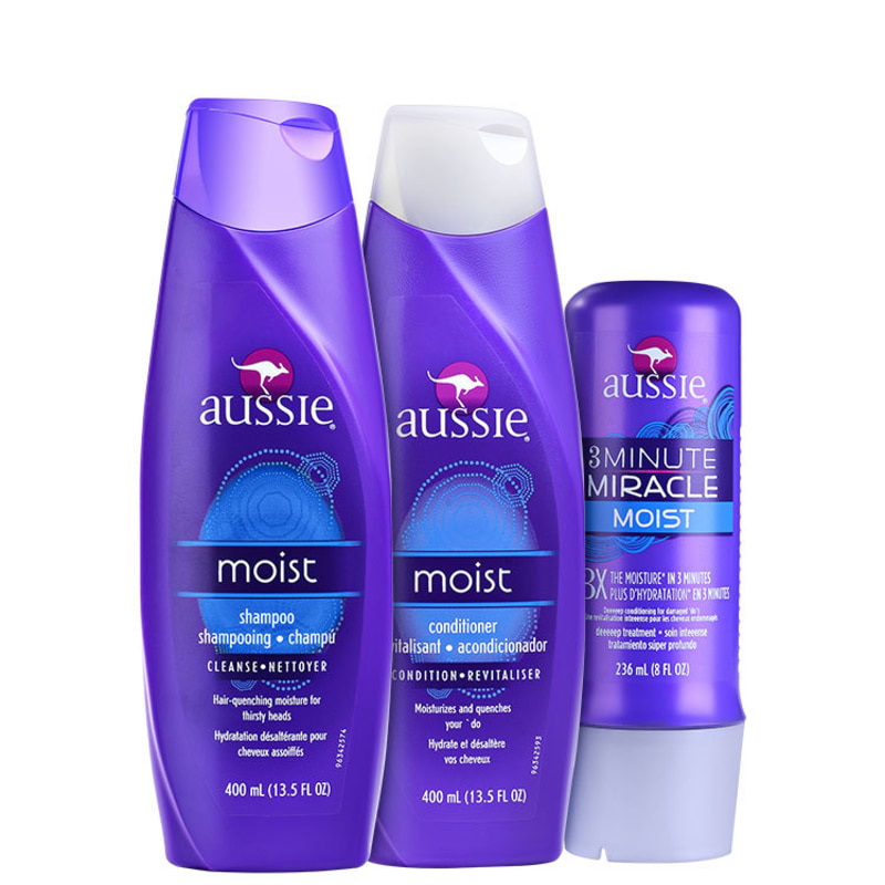 Aussie Moist Miracle Kit (3 Produtos)