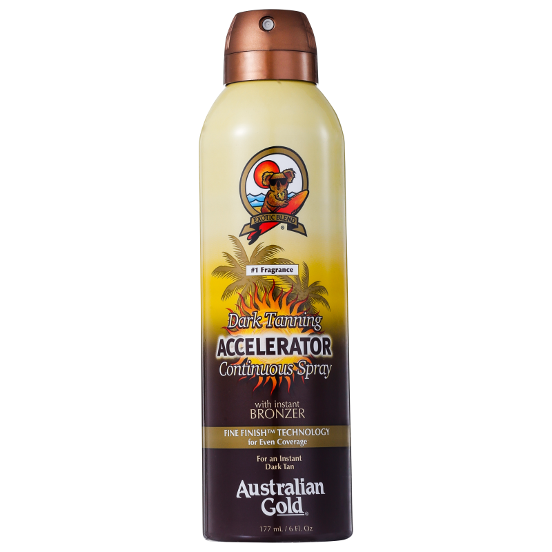 Australian Gold Accelerator Dark Tanning Continuous Spray - Acelerador Bronzeador 177ml