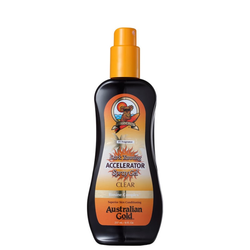 Australian Gold Accelerator Dark Tanning Spray Gel Clear - Spray Bronzeador 237ml