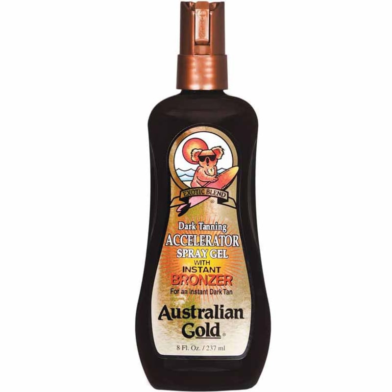 Australian Gold Dark Tanning Accelerator Spray With Instant Bronzer - Spray Bronzeador 237ml