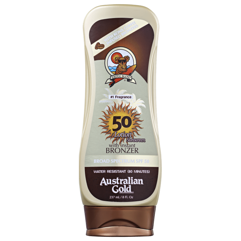 Australian Gold Lotion Sunscreen Kona Coffee FPS 50 - Protetor Solar em Loção 237ml