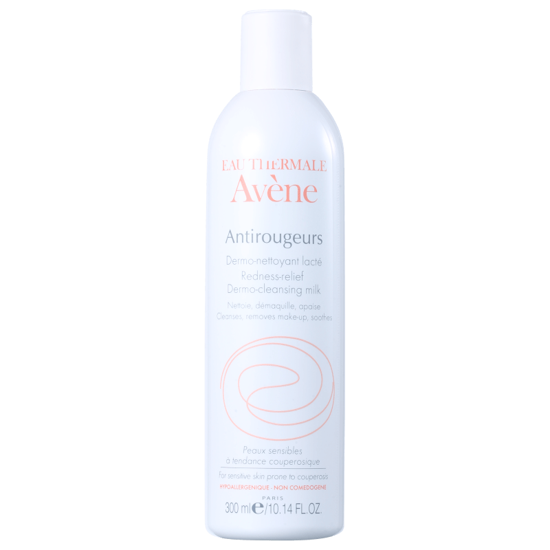Avène Antirougeurs Dermo-Nettoyant Lacté - Leite de Limpeza Facial 300ml