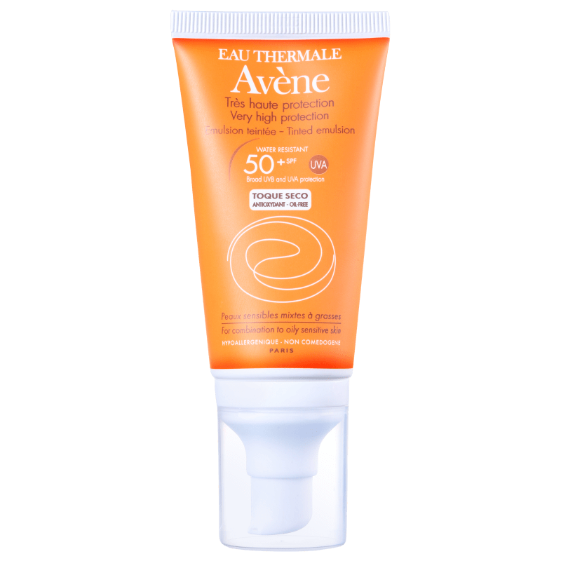 Avène Very High Protection Tinted Oil Free FPS 50 - Protetor Solar Facial 50ml