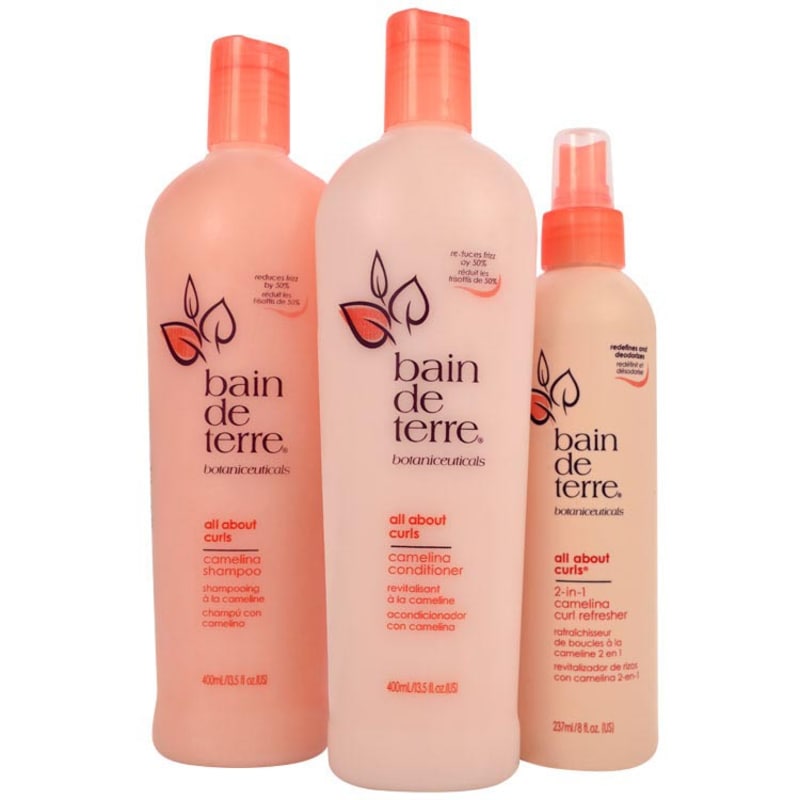 Bain de Terre All About Curls Camelina Refresh Kit (3 Produtos)
