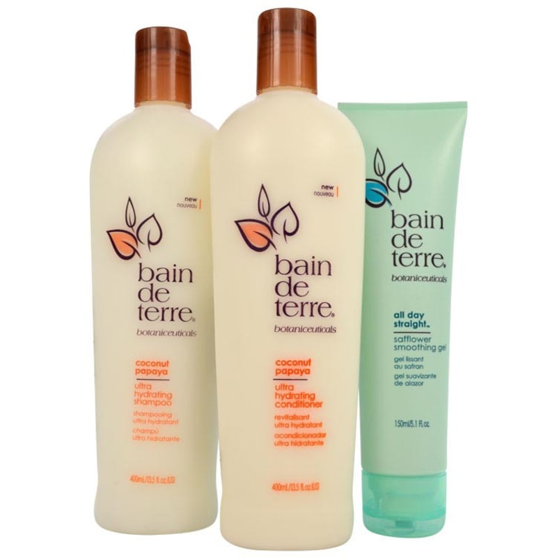 Bain de Terre Coconut Papaya Straight Kit (3 Produtos)