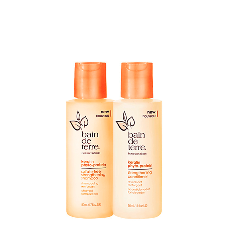 Bain de Terre Keratin Phyto-Protein Strengthening Duo Kit (2 Produtos)