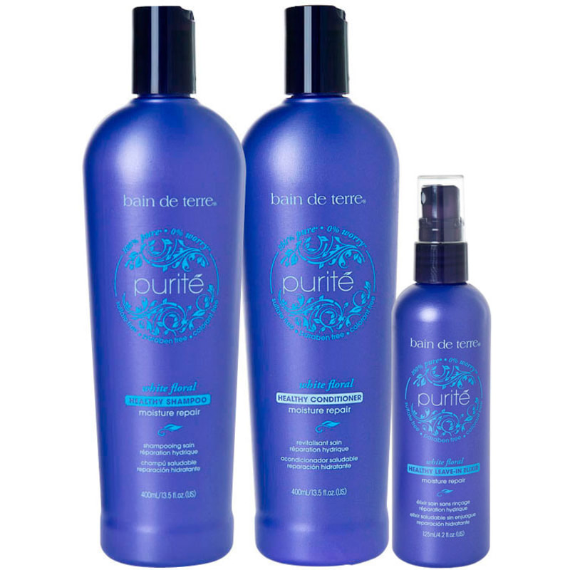 Bain de Terre Purité Healthy Moisture Repair Elixir Kit (3 Produtos)