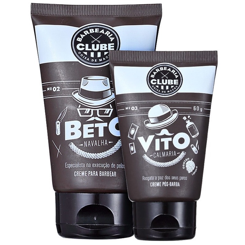 Kit Barba Barbearia Clube Beto Vito (2 produtos)