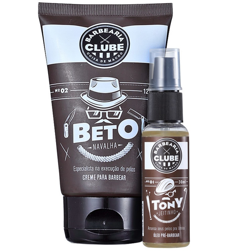 Kit Barba Barbearia Clube Tony Beto (2 produtos)
