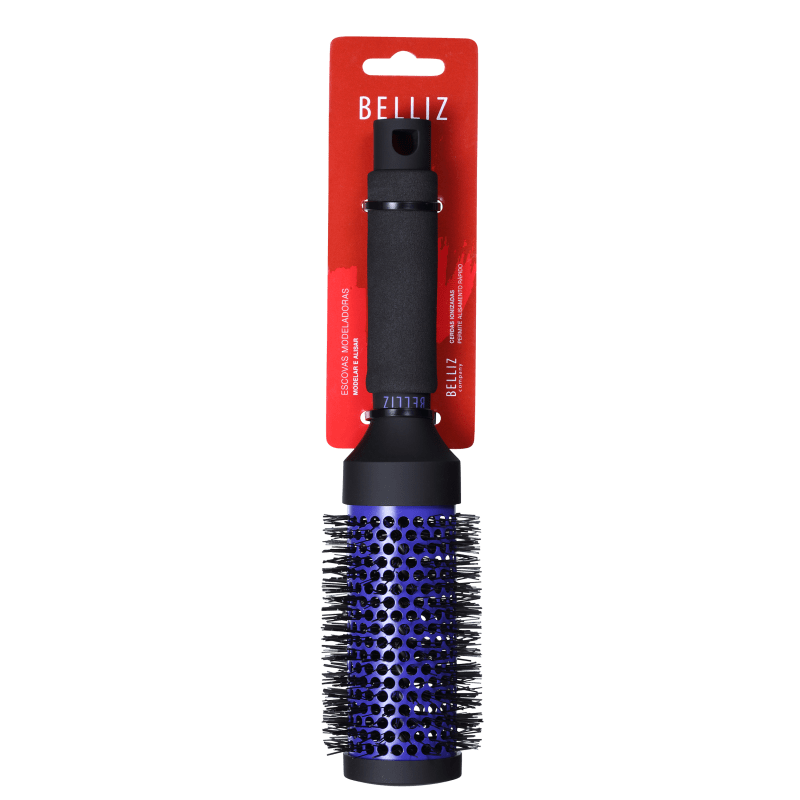 Belliz Black Ion Ceramic - Escova Térmica Vazada 43Mm